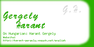 gergely harant business card